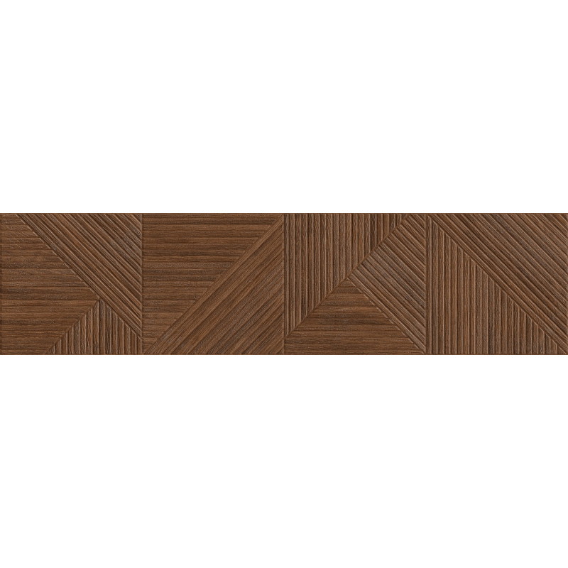 Mexen Ideal  Cherry glazed rectified porcelain stoneware G1, wood-like wall tile 120 x 30 cm, matte - TL701-120-030-51