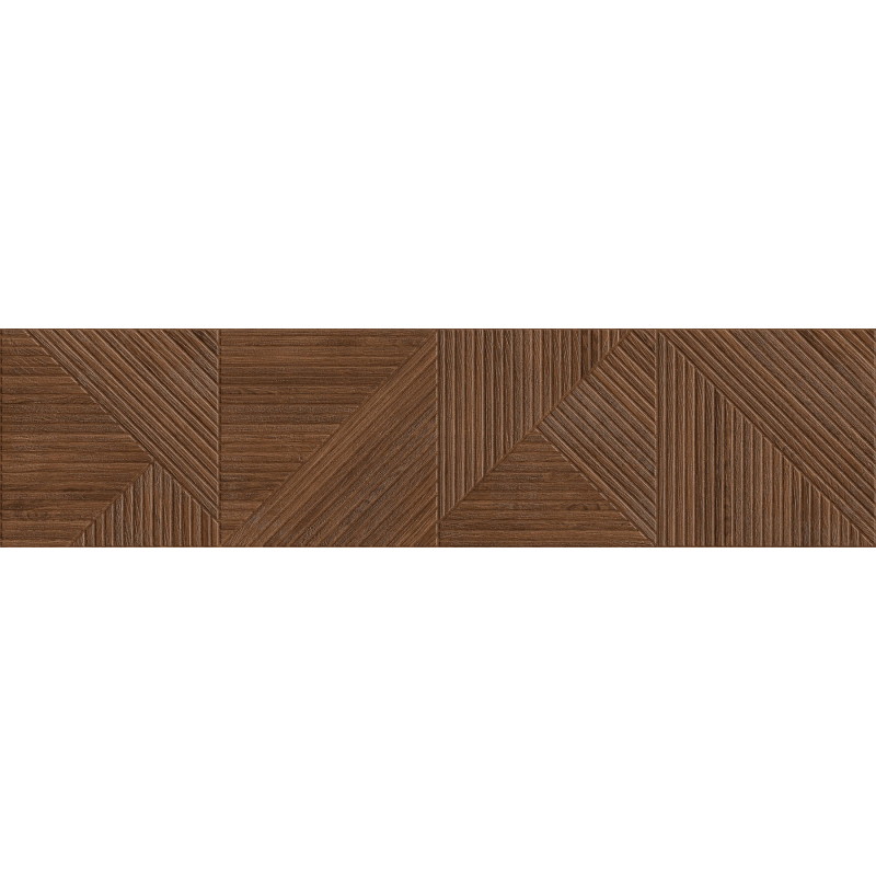 Mexen Ideal  Cherry glazed rectified porcelain stoneware G1, wood-like wall tile 120 x 30 cm, matte - TL701-120-030-51