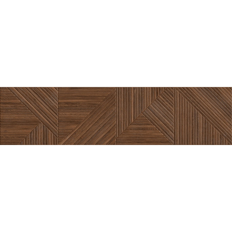 Mexen Ideal  Cherry glazed rectified porcelain stoneware G1, wood-like wall tile 120 x 30 cm, matte - TL701-120-030-51