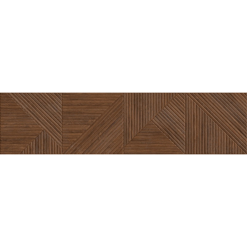 Mexen Ideal  Cherry glazed rectified porcelain stoneware G1, wood-like wall tile 120 x 30 cm, matte - TL701-120-030-51