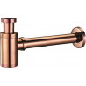 Mexen round sink bottle trap, rose gold - 79950-60