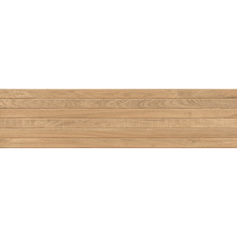 Mexen Western Wood Almond glazed rectified stoneware G1, wood-like wall tile 120 x 30 cm, matte - TL702-120-030-50
