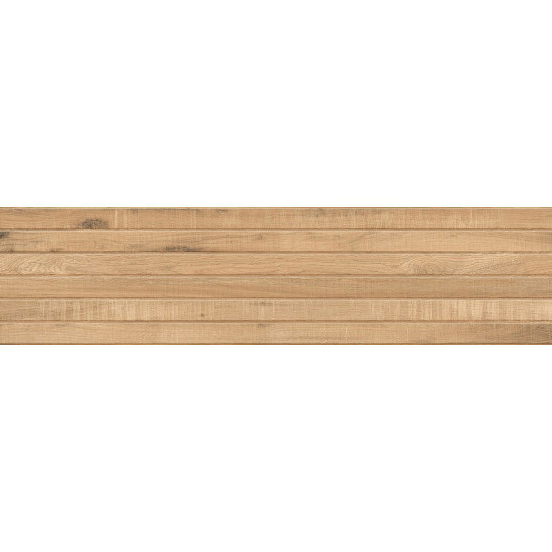 Mexen Western Wood Almond glazed rectified gres. G1, wood-like wall tile 120 x 30 cm, matte - TL702-120-030-50