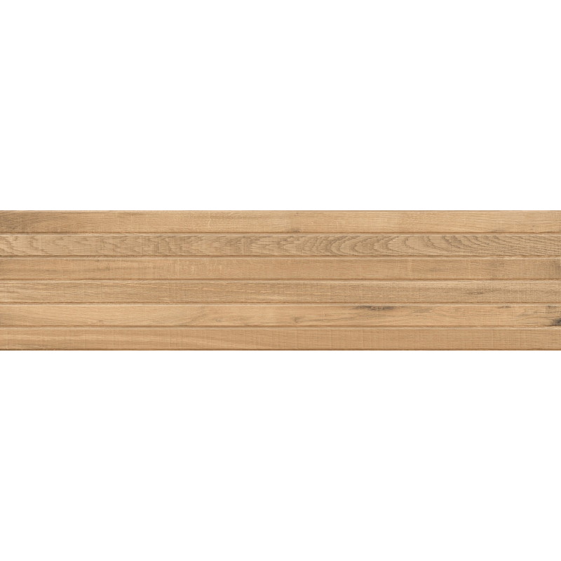 Mexen Western Wood Almond glazed rectified stoneware G1, wood-like wall tile 120 x 30 cm, matte - TL702-120-030-50