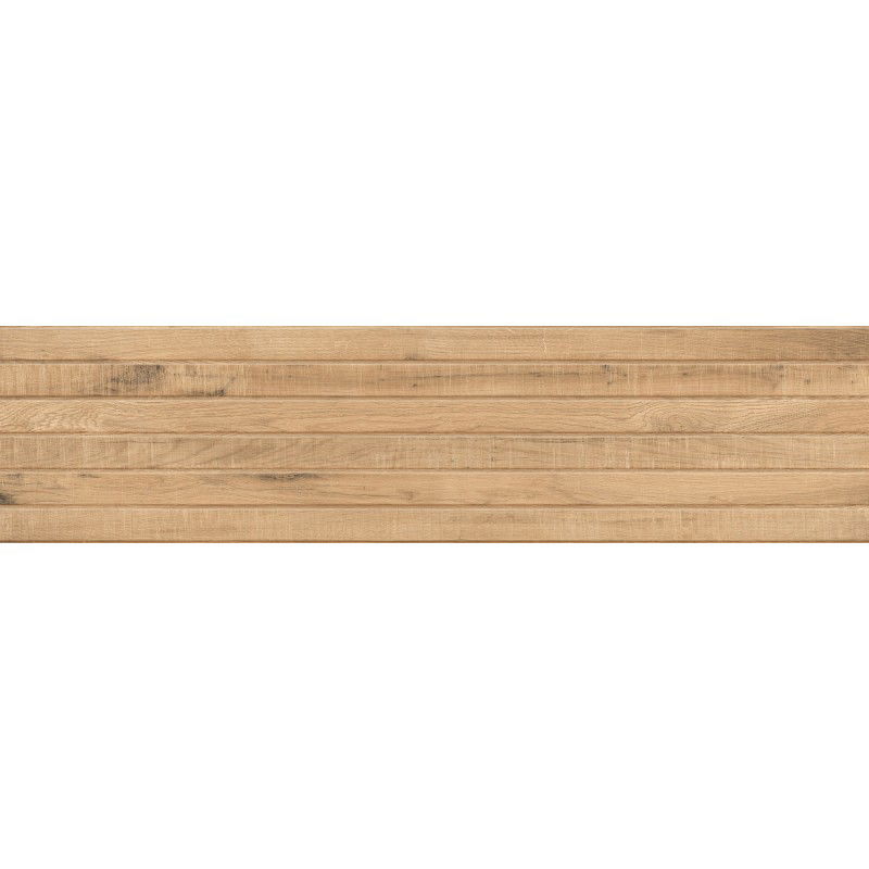 Mexen Western Wood Almond glazed rectified gres. G1, wood-like wall tile 120 x 30 cm, matte - TL702-120-030-50