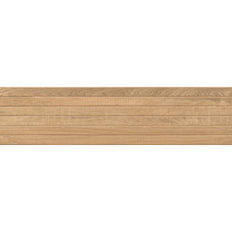Mexen Western Wood Almond glazed rectified stoneware G1, wood-like wall tile 120 x 30 cm, matte - TL702-120-030-50
