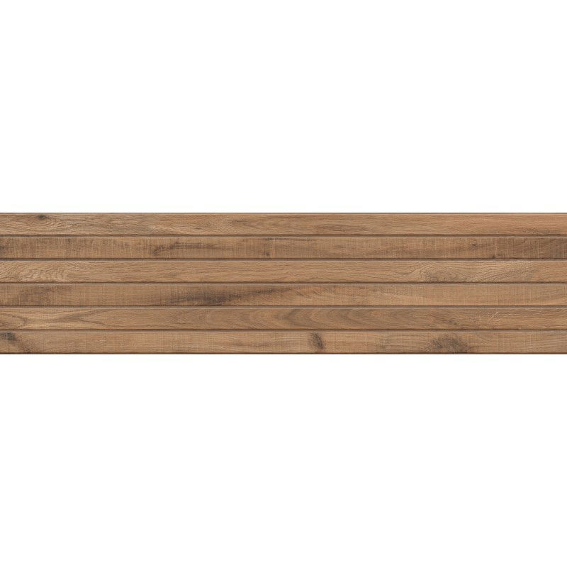 Mexen Western Wood Bruno glazed rectified porcelain tile, wood-like floor-wall 120 x 30 cm, matte - TL702-120-030-51