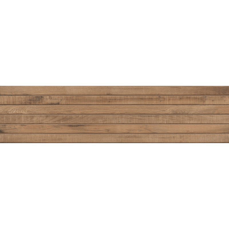 Mexen Western Wood Bruno glazed rectified gray stoneware G1, wood-like wall tile 120 x 30 cm, matte - TL702-120-030-51