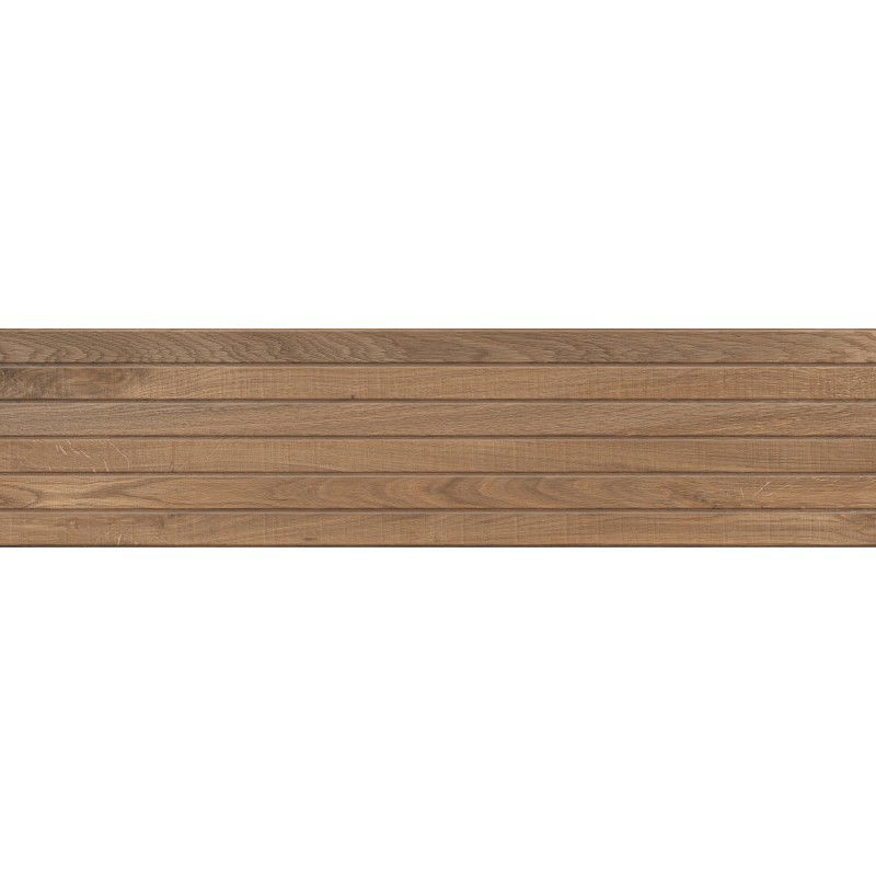 Mexen Western Wood Bruno glazed rectified porcelain tile, wood-like floor-wall 120 x 30 cm, matte - TL702-120-030-51