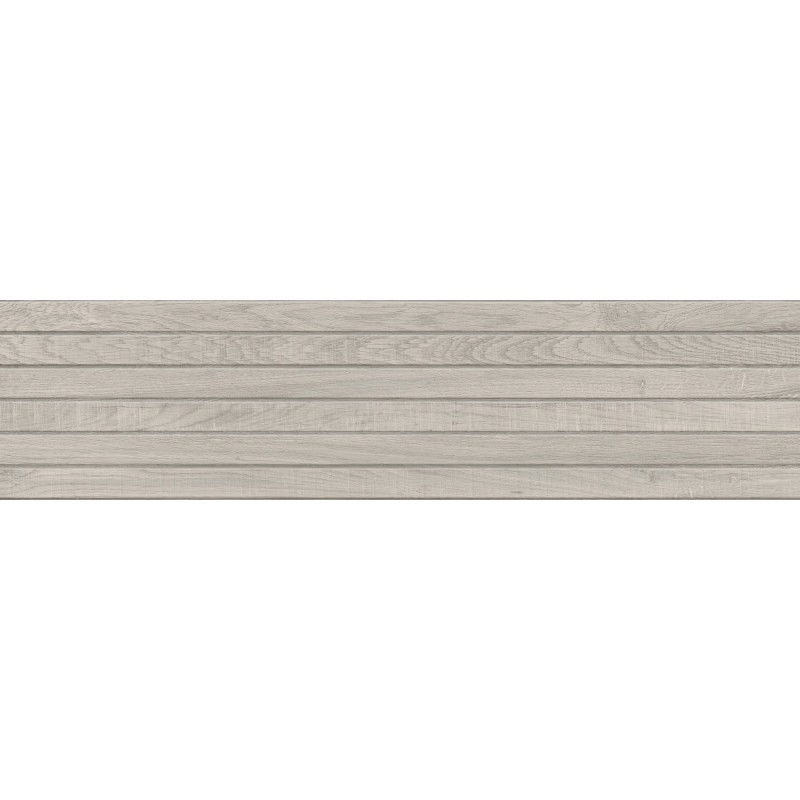 Mexen Western Wood Glazed Rectified Stoneware Grey, Wood-like Wall Tile 120 x 30 cm, Matte - TL702-120-030-52