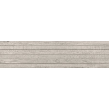 Mexen Western Wood Rectified Glazed Gray Stoneware, Wood-Like Wall Tile 120 x 30 cm, Matte - TL702-120-030-52
