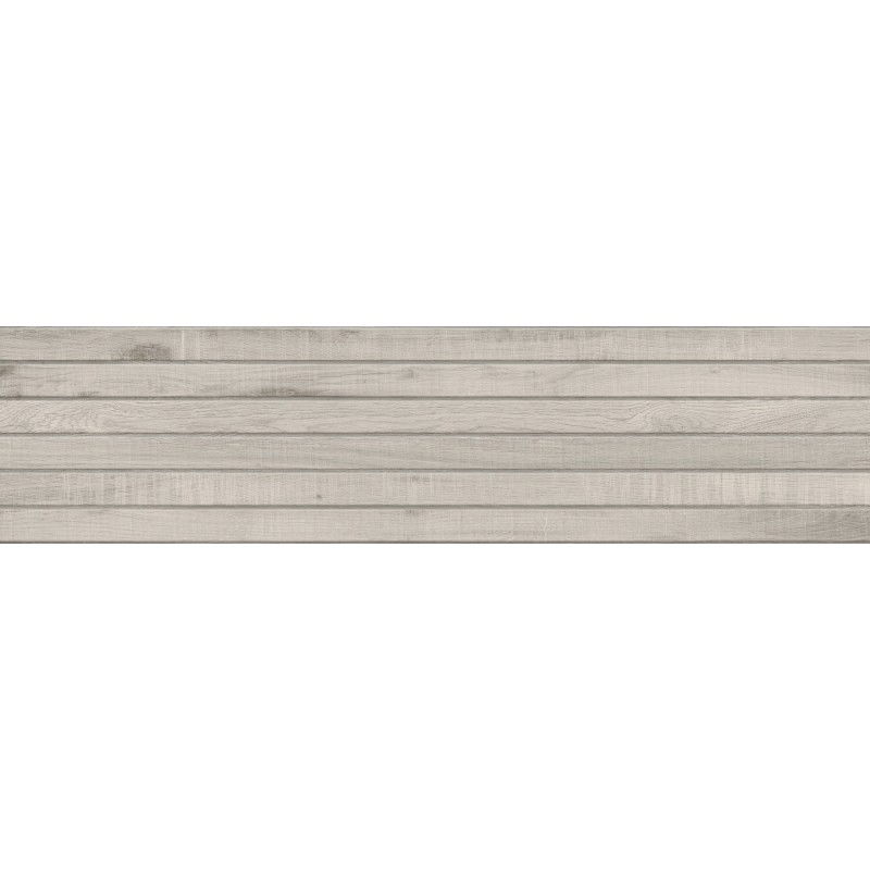 Mexen Western Wood Glazed Rectified Stoneware Grey, Wood-like Wall Tile 120 x 30 cm, Matte - TL702-120-030-52