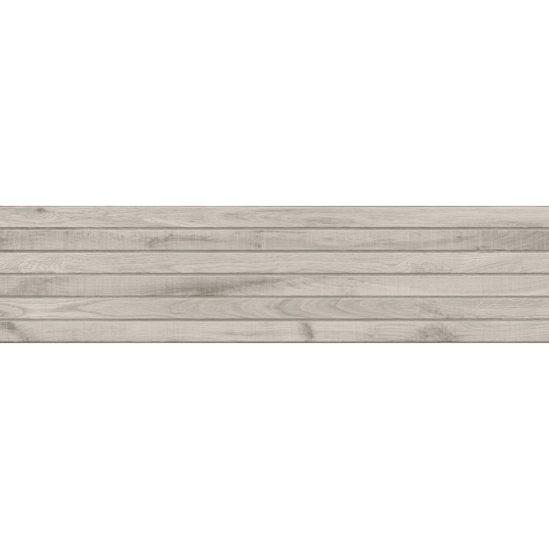 Mexen Western Wood Rectified Glazed Gray Stoneware, Wood-Like Wall Tile 120 x 30 cm, Matte - TL702-120-030-52
