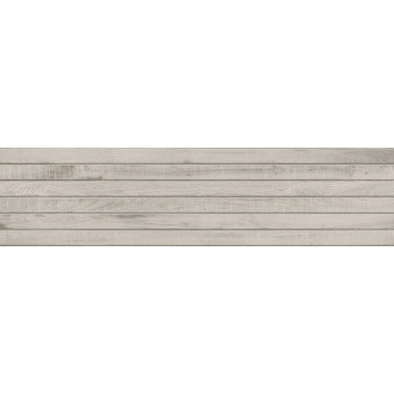 Mexen Western Wood Glazed Rectified Stoneware Grey, Wood-like Wall Tile 120 x 30 cm, Matte - TL702-120-030-52