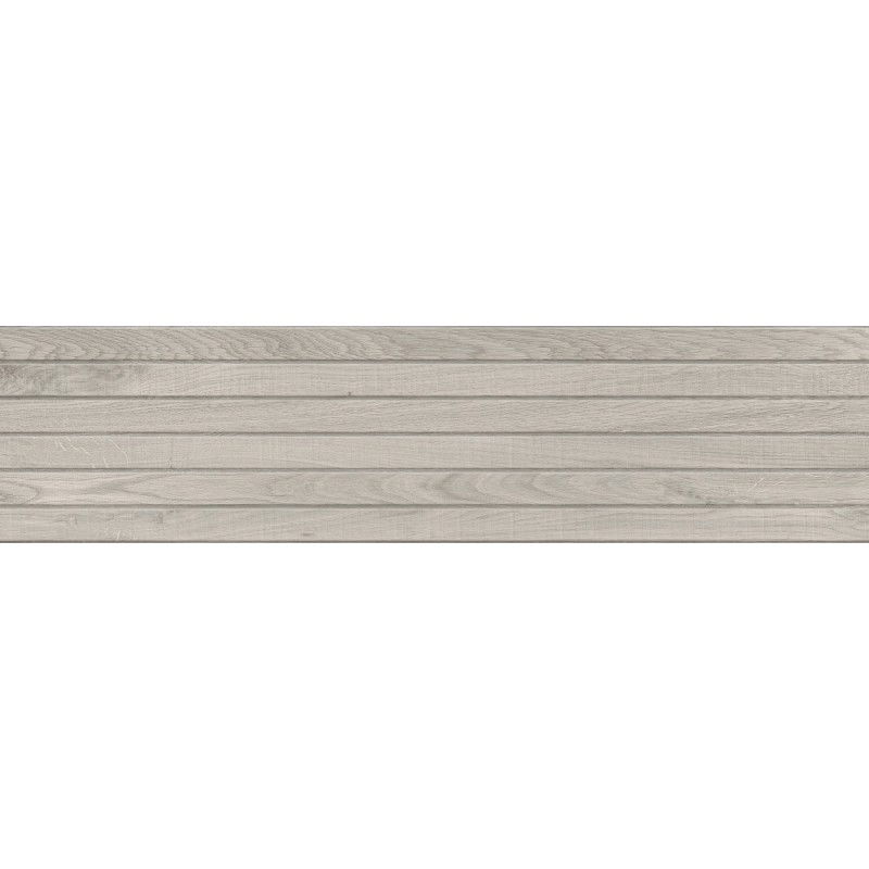 Mexen Western Wood Glazed Rectified Stoneware Grey, Wood-like Wall Tile 120 x 30 cm, Matte - TL702-120-030-52