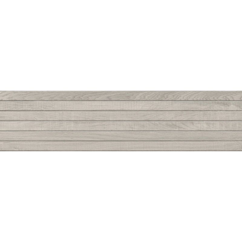 Mexen Western Wood Glazed Rectified Stoneware Grey, Wood-like Wall Tile 120 x 30 cm, Matte - TL702-120-030-52