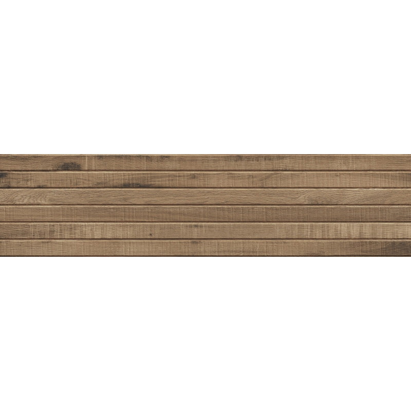 Mexen Western Wood Natural glazed rectified stoneware G1, wood-like wall tile 120 x 30 cm, matte - TL702-120-030-53