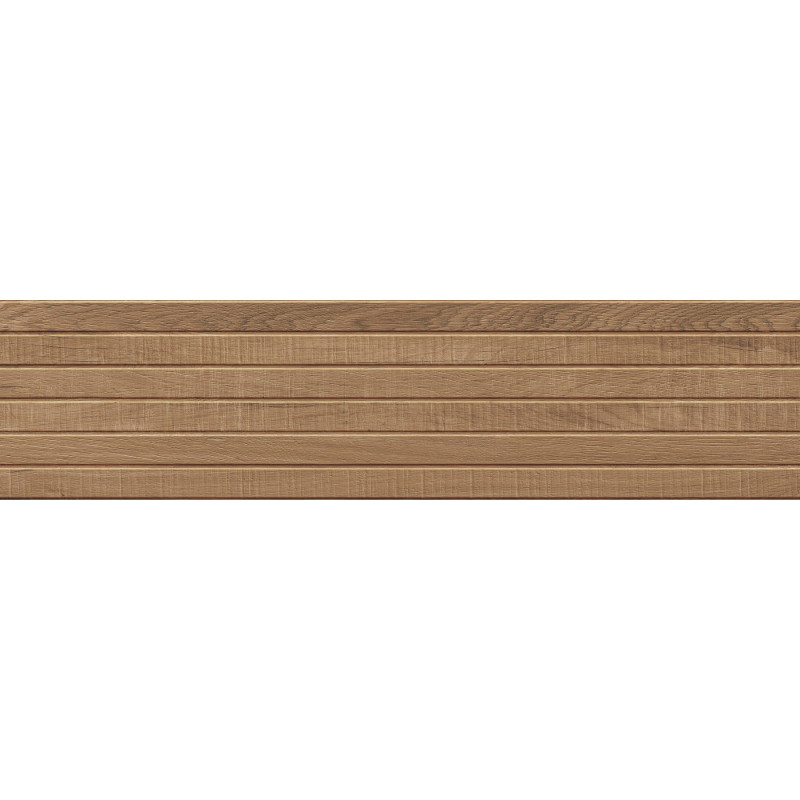 Mexen Western Wood Walnut Glazed Rectified Porcelain Stoneware, Wood-like Wall Tile 120 x 30 cm, Matte - TL702-120-030-54