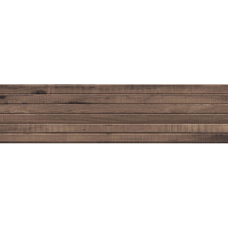 Mexen Western Wood Choco glazed rectified gres tile, wood-like floor-wall tile 120 x 30 cm, matte - TL702-120-030-56