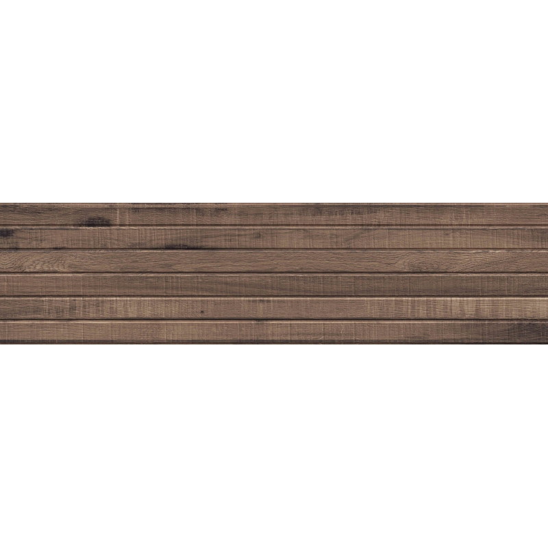 Mexen Western Wood Choco Glazed Rectified Gres, Wood-Like Wall Tile 120 x 30 cm, Matte - TL702-120-030-56