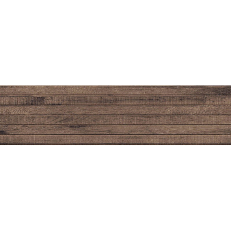 Mexen Western Wood Choco Glazed Rectified Gres, Wood-Like Wall Tile 120 x 30 cm, Matte - TL702-120-030-56