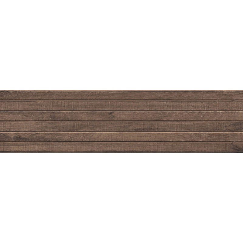 Mexen Western Wood Choco glazed rectified gres, wood-like wall tile 120 x 30 cm, matt - TL702-120-030-56