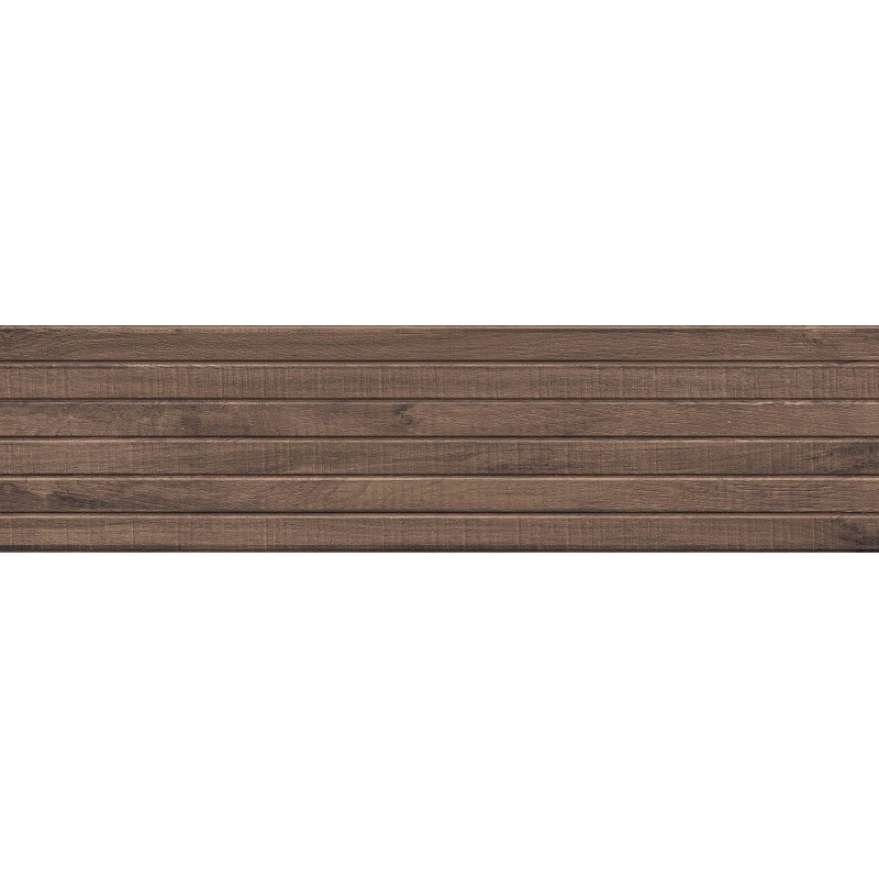 Mexen Western Wood Choco Glazed Rectified Gres, Wood-Like Wall Tile 120 x 30 cm, Matte - TL702-120-030-56