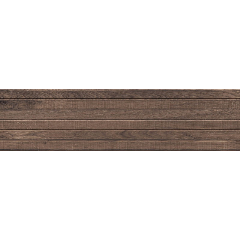 Mexen Western Wood Choco Glazed Rectified Gres, Wood-Like Wall Tile 120 x 30 cm, Matte - TL702-120-030-56