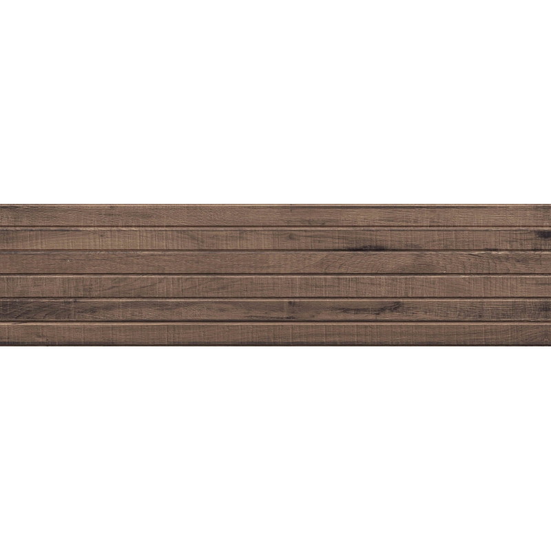 Mexen Western Wood Choco Glazed Rectified Gres, Wood-Like Wall Tile 120 x 30 cm, Matte - TL702-120-030-56
