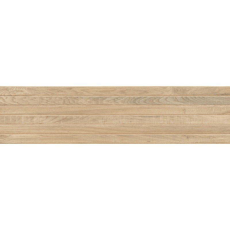 Mexen Western Wood Miele glazed rectified porcelain stoneware, wood-like floor and wall tile 120 x 30 cm, matte