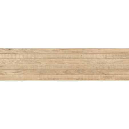 Mexen Western Wood Miele Glazed Rectified Porcelain Stoneware, Wood-Like Wall Tile 120 x 30 cm, Matte - TL702-120-030-57