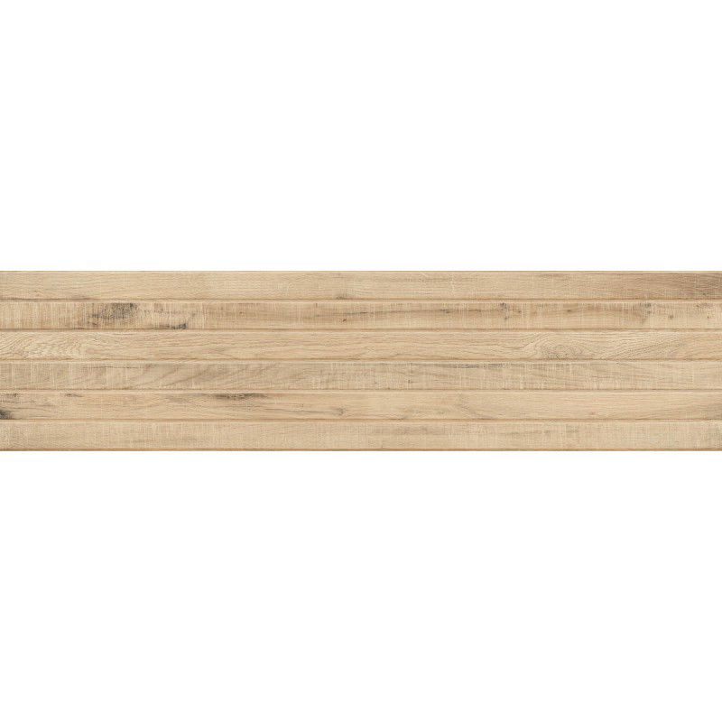 Mexen Western Wood Miele glazed rectified porcelain stoneware, wood-like floor and wall tile 120 x 30 cm, matte