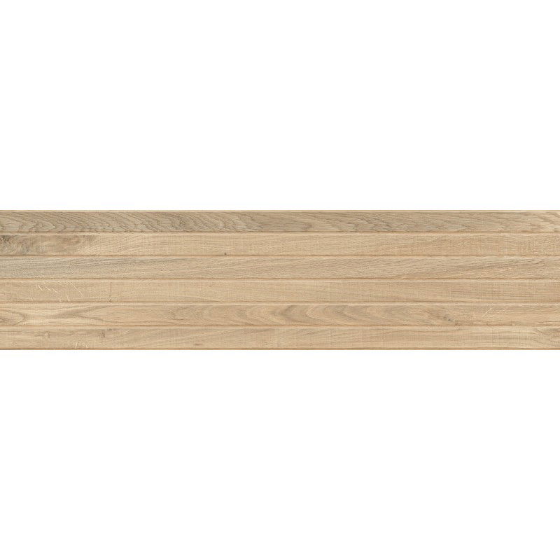 Mexen Western Wood Miele glazed rectified porcelain stoneware, wood-like floor and wall tile 120 x 30 cm, matte