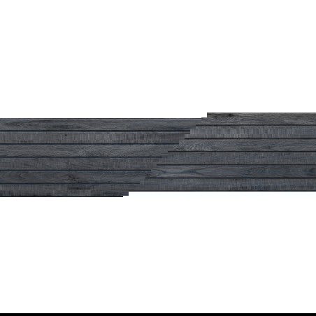 Mexen Western Wood Nero glazed rectified stoneware G1, wood-like floor-wall tile 120 x 30 cm, matte - TL702-120-030-58