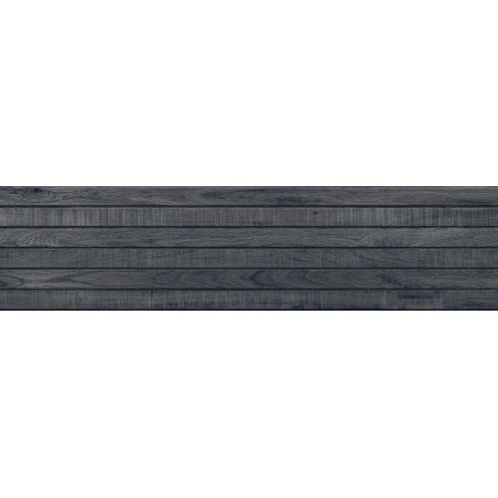 Mexen Western Wood Nero glazed rectified stoneware tile G1, wood-like wall tile 120 x 30 cm, matte - TL702-120-030-58