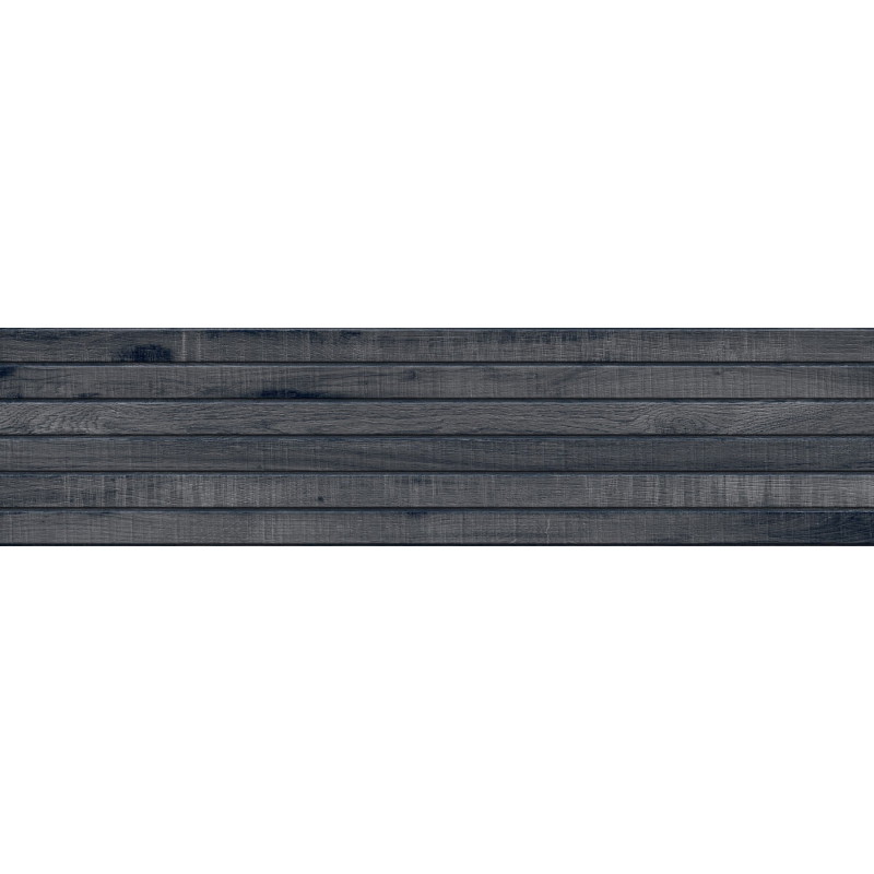 Mexen Western Wood Nero glazed rectified stoneware tile G1, wood-like wall tile 120 x 30 cm, matte - TL702-120-030-58