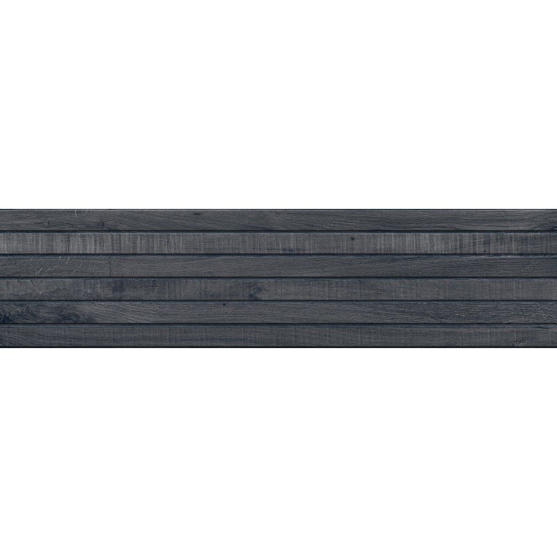 Mexen Western Wood Nero glazed rectified stoneware G1, wood-like floor-wall tile 120 x 30 cm, matte - TL702-120-030-58