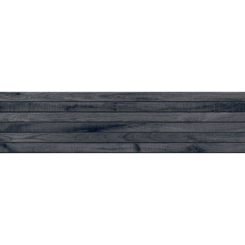 Mexen Western Wood Nero glazed rectified stoneware G1, wood-like floor-wall tile 120 x 30 cm, matte - TL702-120-030-58