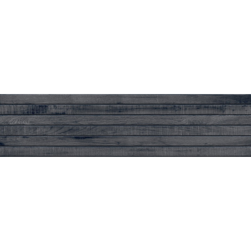 Mexen Western Wood Nero glazed rectified stoneware tile G1, wood-like wall tile 120 x 30 cm, matte - TL702-120-030-58