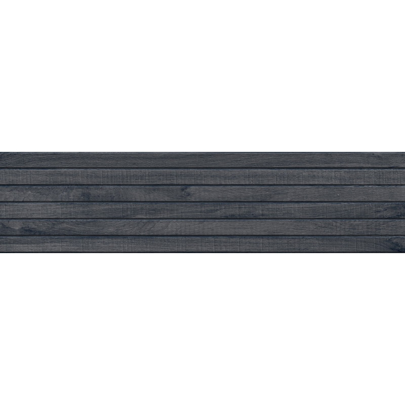 Mexen Western Wood Nero glazed rectified stoneware tile G1, wood-like wall tile 120 x 30 cm, matte - TL702-120-030-58