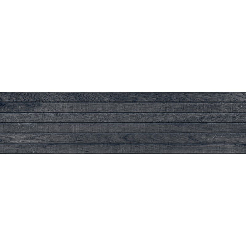 Mexen Western Wood Nero glazed rectified stoneware G1, wood-like floor-wall tile 120 x 30 cm, matte - TL702-120-030-58