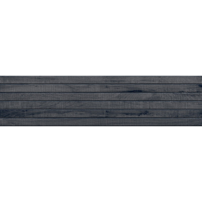 Mexen Western Wood Nero glazed rectified stoneware tile G1, wood-like wall tile 120 x 30 cm, matte - TL702-120-030-58