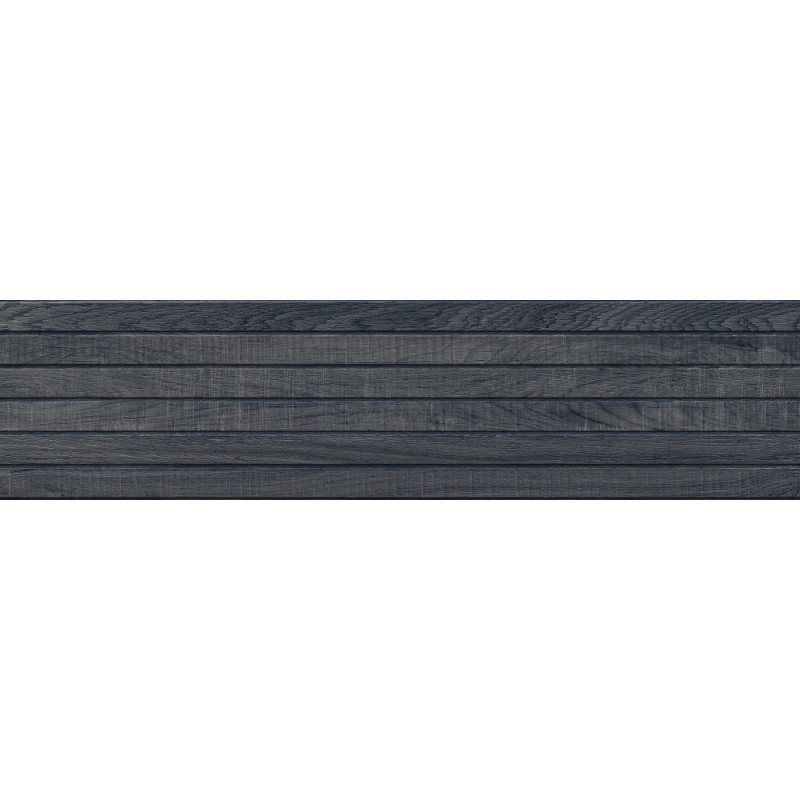 Mexen Western Wood Nero glazed rectified stoneware tile G1, wood-like wall tile 120 x 30 cm, matte - TL702-120-030-58