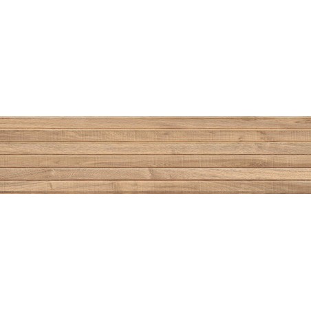 Mexen Mulberry Wood Honey glazed rectified porcelain stoneware tile G1, wood-like wall tile 120 x 30 cm, matte