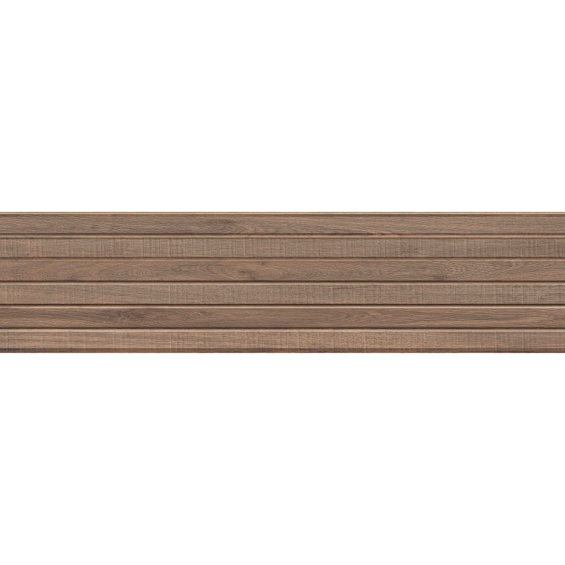 Mexen Mulberry Wood Brown Glazed Rectified Gres, Wood-like Wall Tile 120 x 30 cm, Matte - TL703-120-030-50