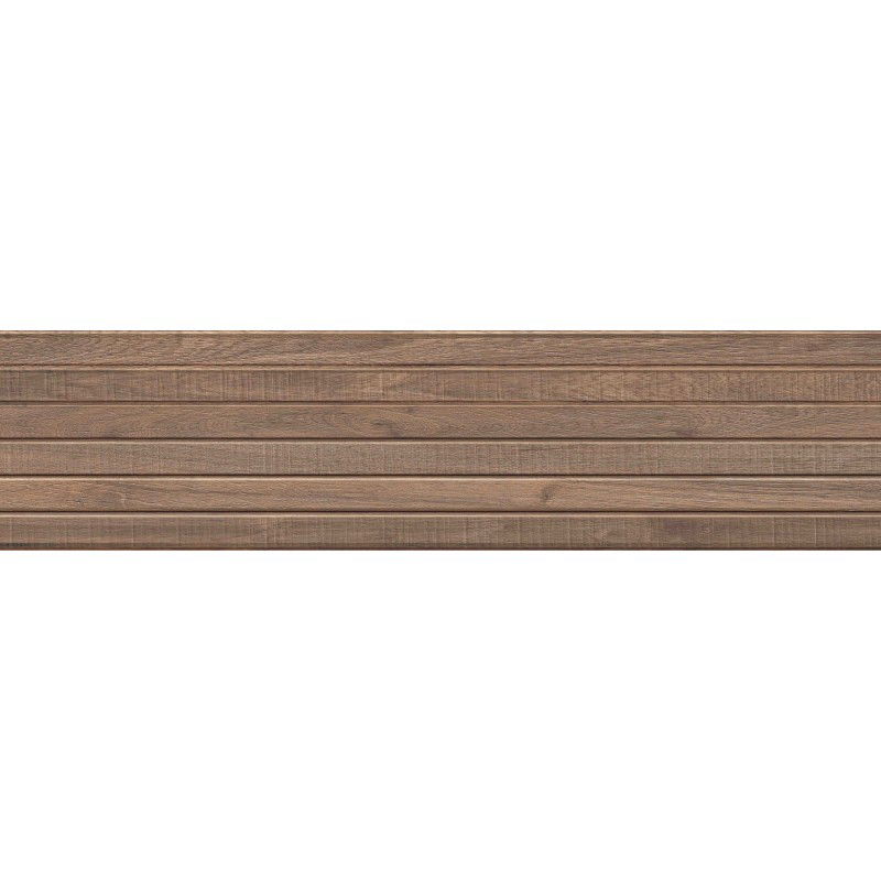 Mexen Mulberry Wood Brown glazed rectified porcelain tile G1, wood-like floor and wall 120 x 30 cm, matte - TL703-120-030-50