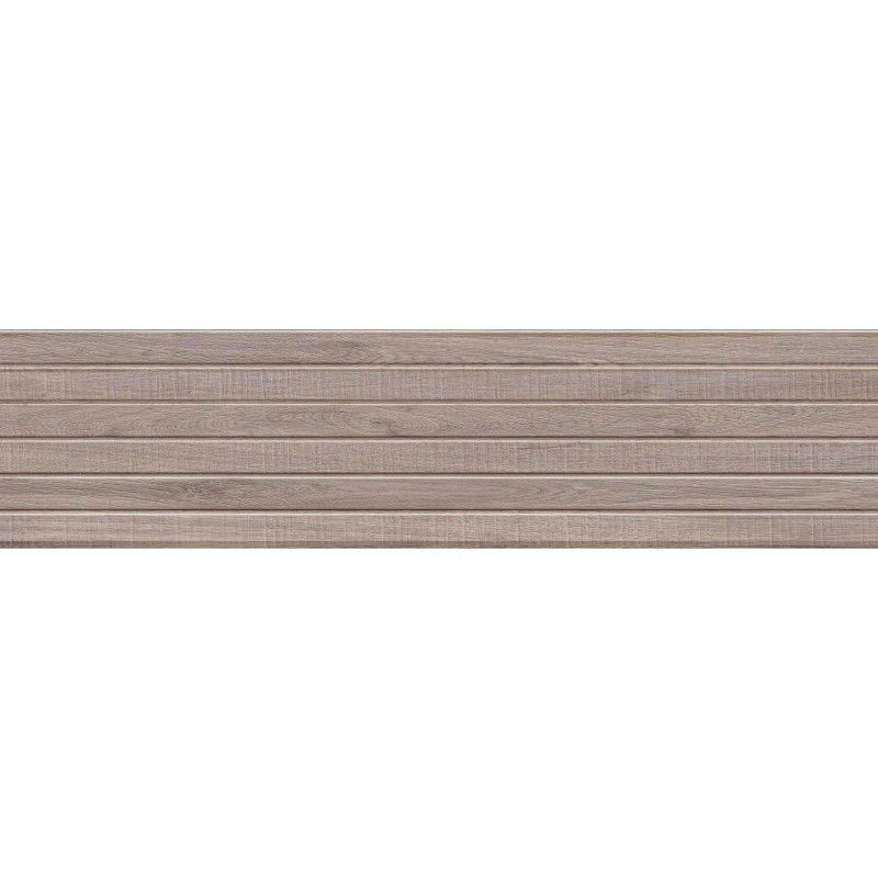 Mexen Mulberry Wood Tortora glazed rectified porcelain stoneware, wood-like floor and wall tile 120 x 30 cm, matte