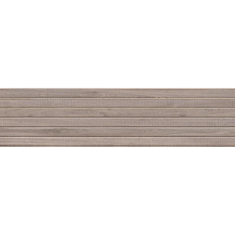 Mexen Mulberry Wood Tortora glazed rectified stoneware, wood-like wall tile 120 x 30 cm, matte - TL703-120-030-52