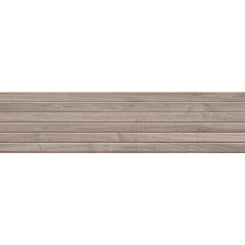 Mexen Mulberry Wood Tortora glazed rectified stoneware, wood-like wall tile 120 x 30 cm, matte - TL703-120-030-52