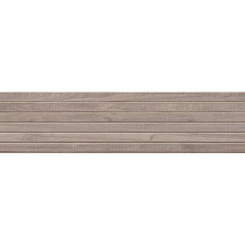Mexen Mulberry Wood Tortora glazed rectified porcelain stoneware, wood-like floor and wall tile 120 x 30 cm, matte